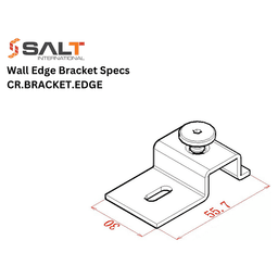 55.7mm Edge Holder for End Panel Alt 2 - Image