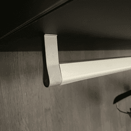 End Caps for Clothing Bar, Gray Main - Image