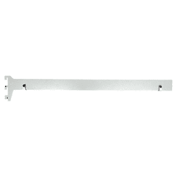353mm x 19mm Left Hand Hang Rod Shelf Bracket, Black Main - Image