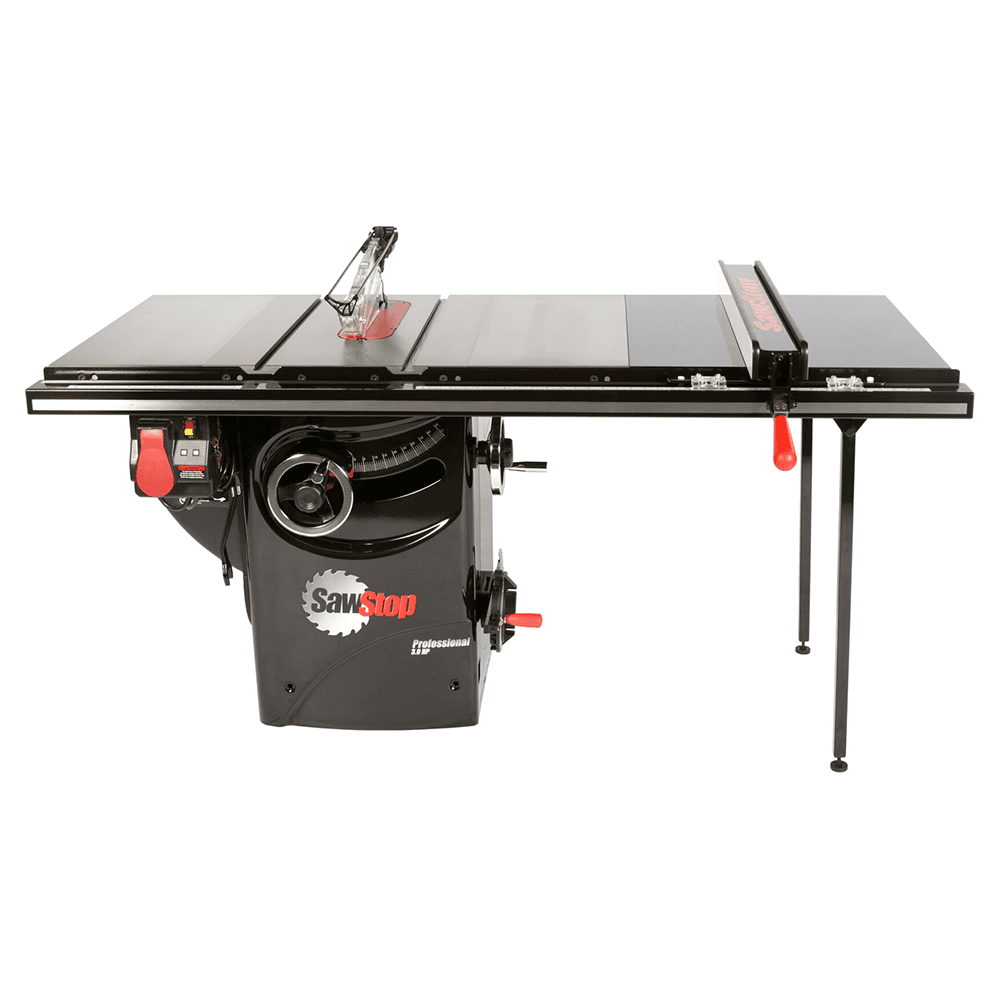 SawStop Professional 3HP Cabinet Saw with 36" Professional T-Glide Rip Fence, Rails/Extension Table Main - Image