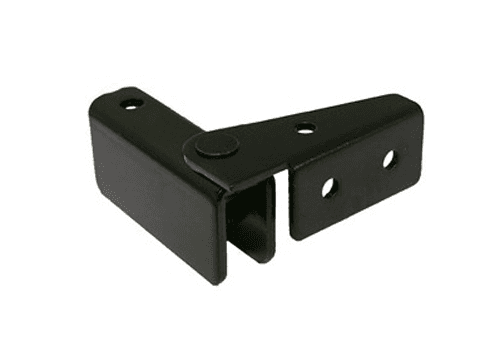 Side-Mount Inset Glass Door Hinge, Semi-Gloss Black - Main Image