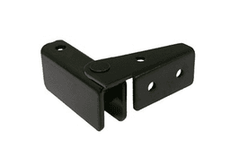 Side-Mount Inset Glass Door Hinge, Semi-Gloss Black - Main Image