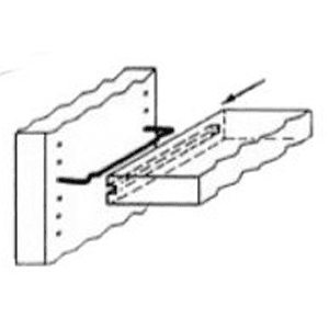 Strong and durable wire shelf support for furniture