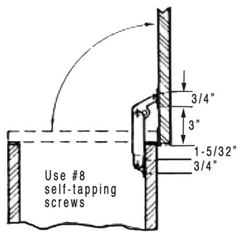 Internal Self-Balanced Lift-Up Support, Bronze Plated - Alt Image 1