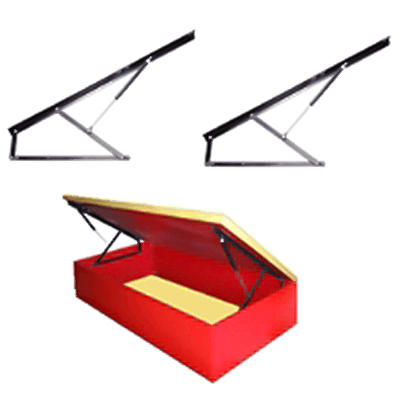 Selby Furniture Hardware Mfg Bed Storage Lift Mechanism - Twin gas pistons for safe and easy closing
