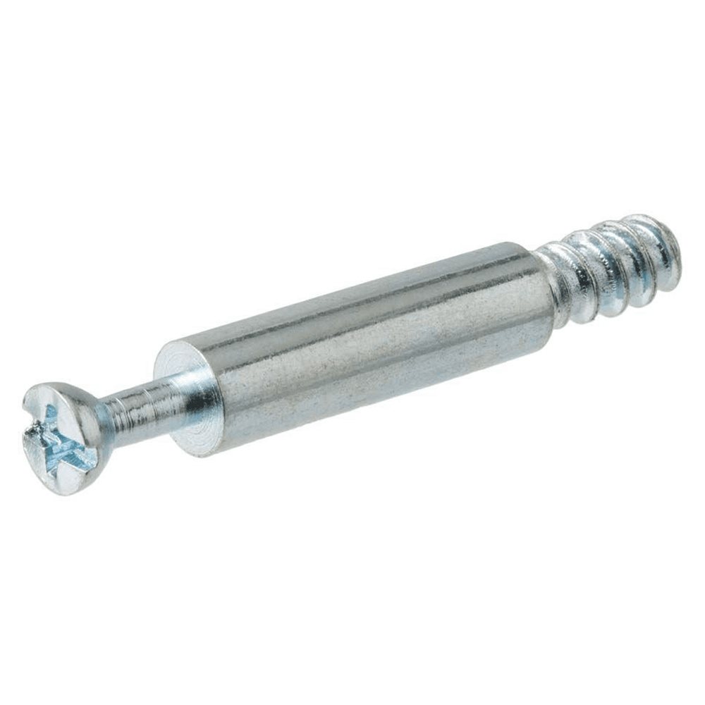 6mm x 42mm Double Locking Connecting Screw, Zinc - Main Image