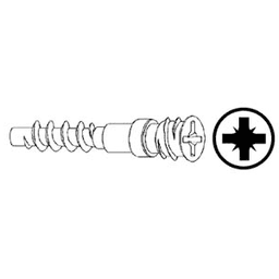 6mm x 42mm Double Locking Connecting Screw, Zinc - Alt Image 1