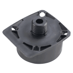 15mm Dowel Mount Riveted Leg, Black - Adjustable leveling system for custom cabinets.