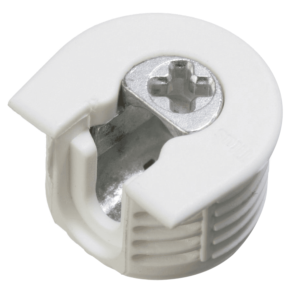 CamFix 19mm Knock-In Housing for Drop-On System 6 Dowel, White, Box of 2500 - Main Image