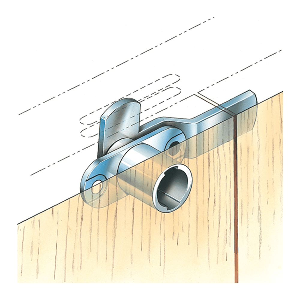 Type 186 Cylinder Body for Timberline Locks, 1-1/4" Cylinder Length, Horizontal Mount - Alt Image 1