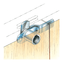Type 186 Cylinder Body for Timberline Locks, 1-1/4" Cylinder Length, Horizontal Mount - Alt Image 1