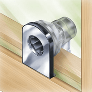 CB-311 Glass Door Lock for Timberline Lock, Vertical Mount - Alt Image 1