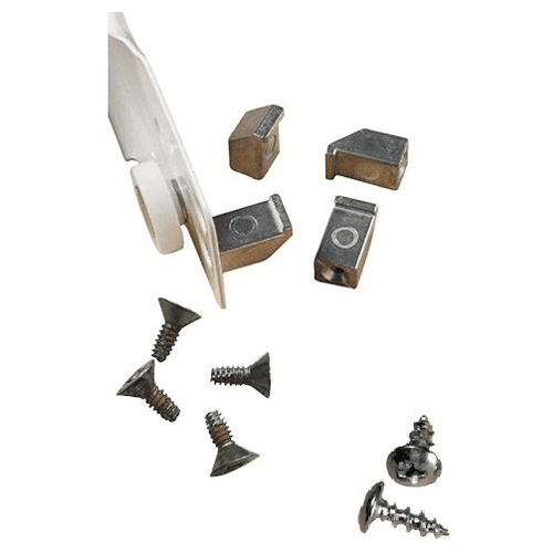 Tenn-Tex QuikTRAY T-508 Hook Dowels and Screws for Under-Mount Slides - Zinc - Set of 8 Dowels and 8 Screws