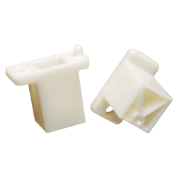 Tenn-Tex C-217-01 1-21/64" Rollout Side Spacer in White finish with 5mm dowel