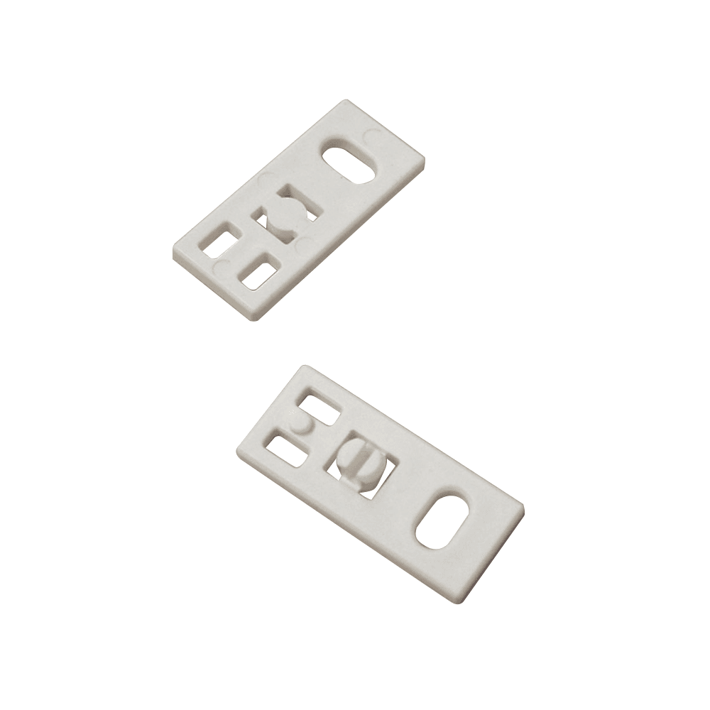 Drawer Slide Spacer in White Finish by Tenn-Tex