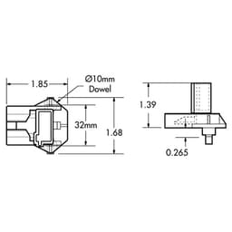 V-Notch Sidemount Cut Off Bracket Alt 1 - Image