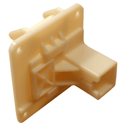 Tenn-Tex C-408-03 6mm - 22mm Right Adjustable Roller Undermount Bracket, Peninsula (100/Box) image 2