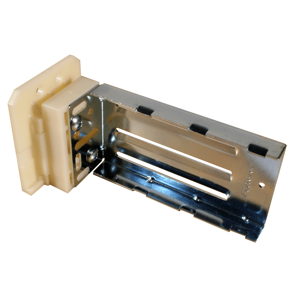 Adjustable ball bearing bracket with 23mm - 55mm space and 10mm dowel, Tenn-Tex C-646-01