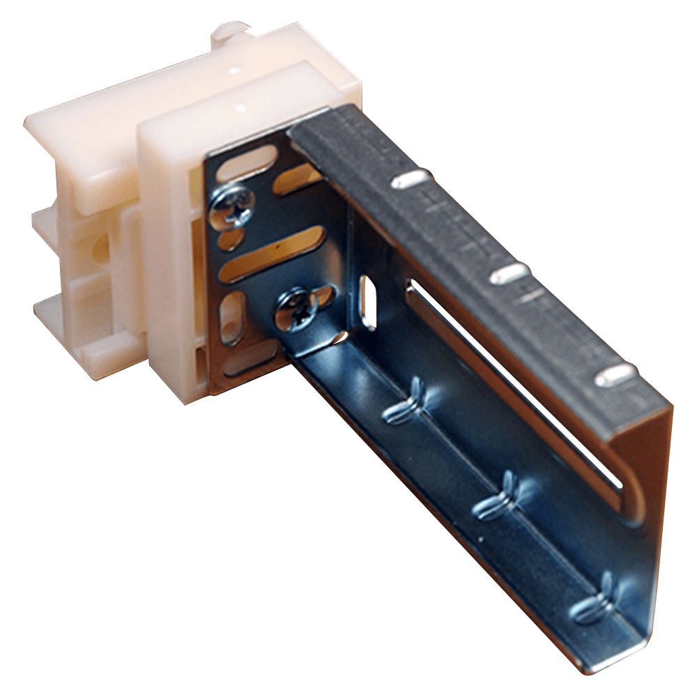Bracket space is 23mm - 55mm, right adjustable ball bearing bracket with 8mm dowel