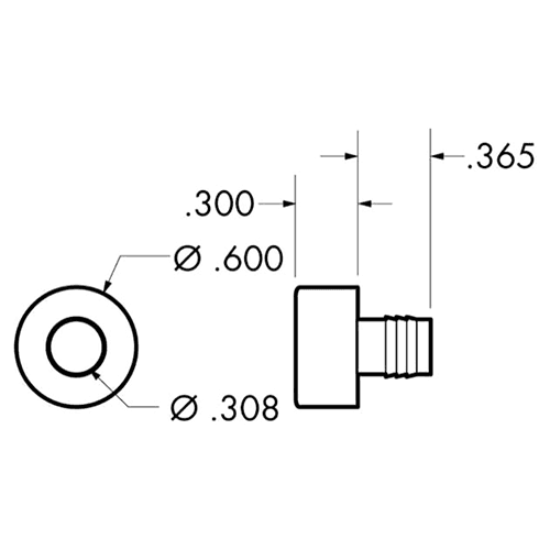 12-1/2" Stacking Chair Bumper Alt 1 - Image