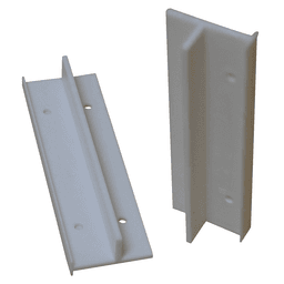 4" Inset Toe Kick for 5/8" Material in White - Tenn-Tex