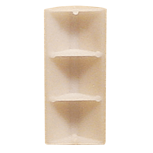 3" x 1" HIPS Plastic Glue/Staple Block, White - Alt Image 1