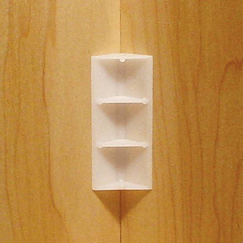 3" x 1" HIPS Plastic Glue/Staple Block, White - Alt Image 2