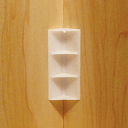 3" x 1" HIPS Plastic Glue/Staple Block, White - Alt Image 2