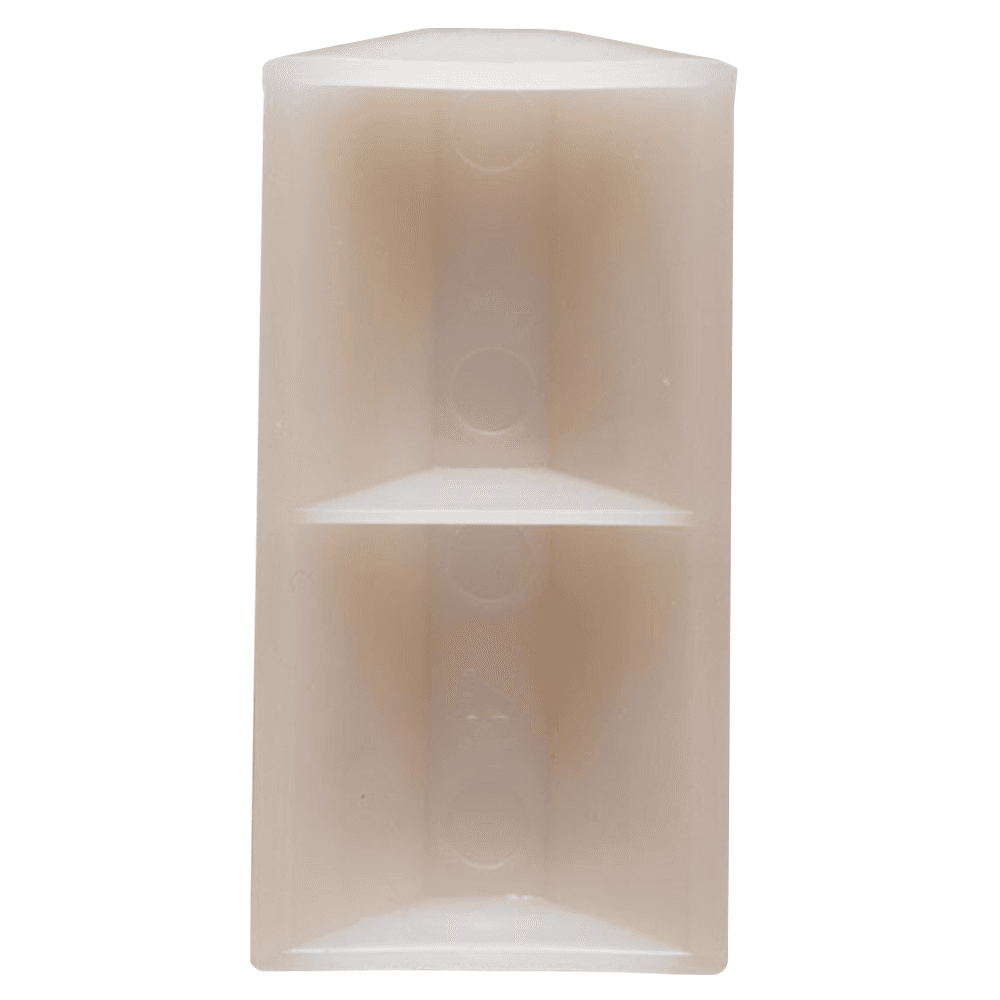 2" x 3/4" High Density Polyethylene Glue/Staple Block, Natural - Main Image