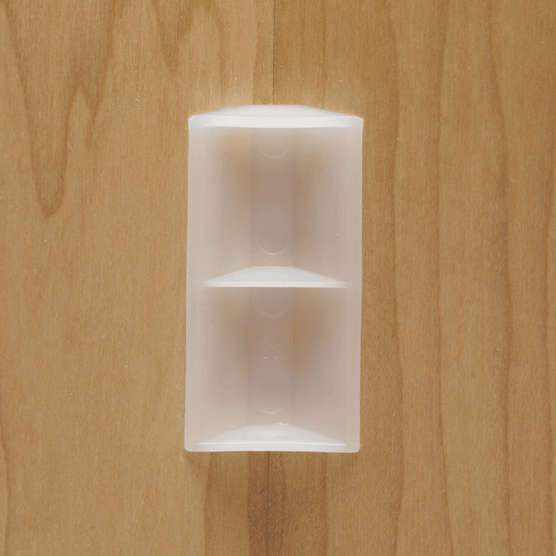 2" x 3/4" High Density Polyethylene Glue/Staple Block, Natural - Alt Image 1