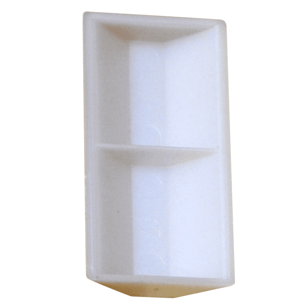 2" x 3/4" HIPS Plastic Glue/Staple Block, Natural - Main Image