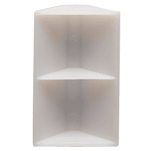 2" x 15/16" HIPS Plastic Glue/Staple Block, White - Alt Image 1