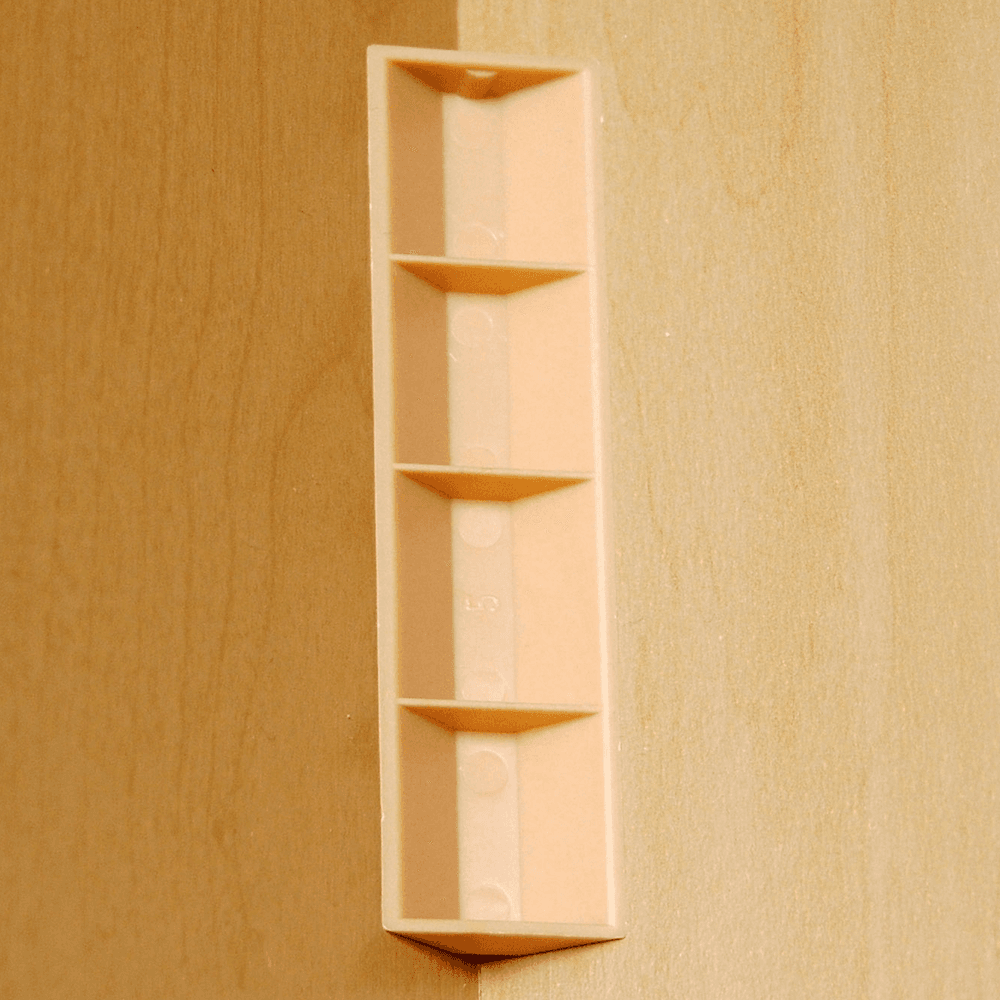 4" x 3/4" HIPS Plastic Glue/Staple Block, Beige - Alt Image 1