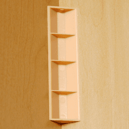4" x 3/4" HIPS Plastic Glue/Staple Block, Beige - Alt Image 1