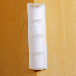 4" x 3/4" High Density Polyethylene Glue/Staple Block, Natural - Alt Image 1