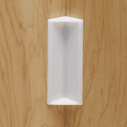 3-1/4" x 1" Glue/Staple Block with No Keyhole, Natural - Alt Image 1