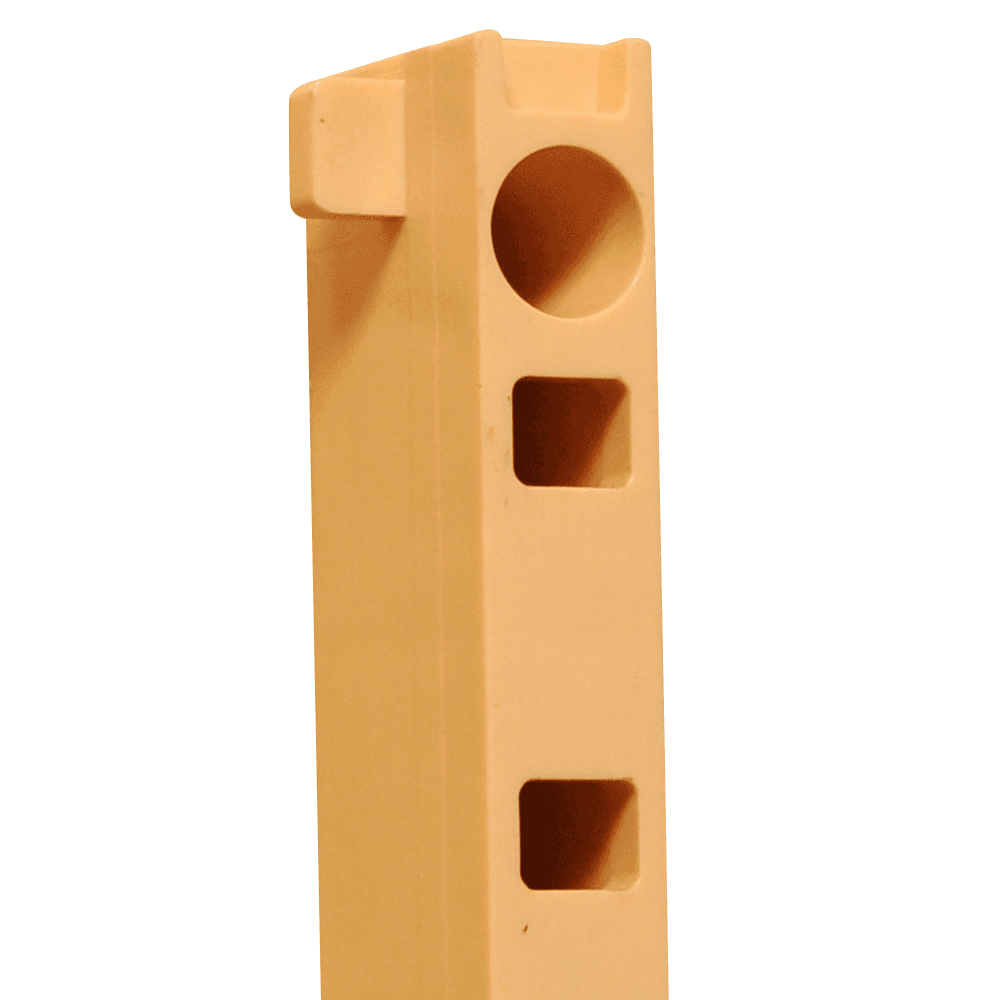 Close-up of QuikTRAY 1-1/4" Pilaster in Cream finish by Tenn-Tex - Image 2