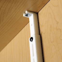 Tenn-Tex 8-1/4" Telescoping Inside Shelf Bracket in White Finish - 500/Box