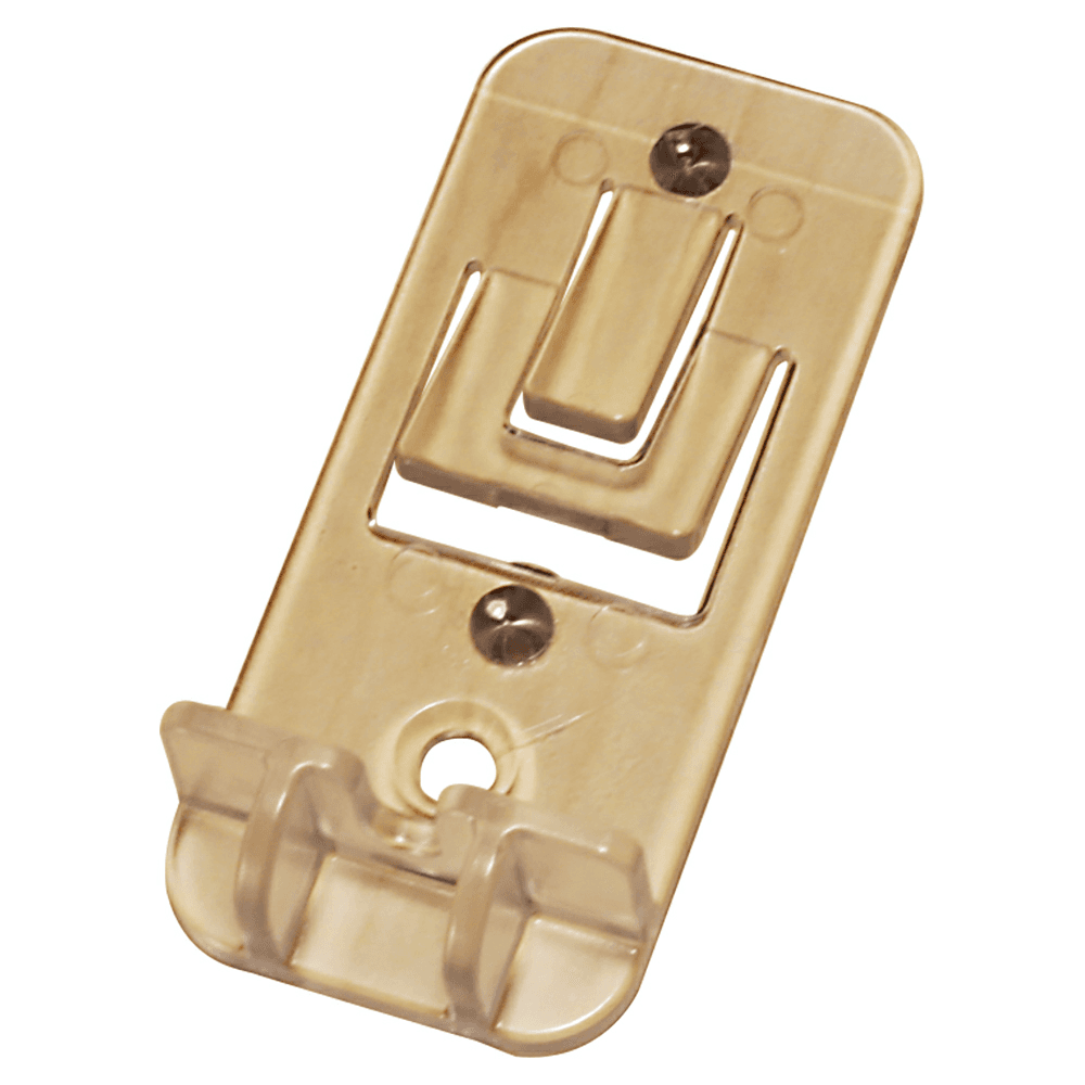 Clear Finish Twin Shelf Support with 5mm Pins, 32mm apart for Permanent Installation - Tenn-Tex