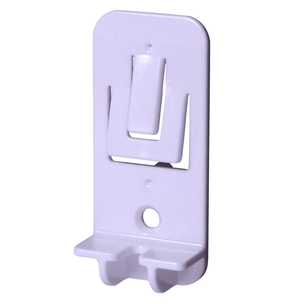 Tenn-Tex 5mm Twin Shelf Support for 3/4" or 1" Shelves, White Finish 1000/Bag - Close-up of Twin Pin Design