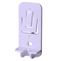 Tenn-Tex 5mm Twin Shelf Support for 3/4" or 1" Shelves, White Finish 1000/Bag - Close-up of Twin Pin Design