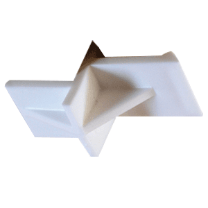 1/16" Overlap Door Support/Shipping Clip, White 2000/Box - Main Image