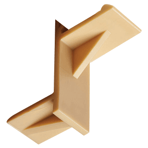 1/16" Overlap Door Support/Shipping Clip, Beige 2500/Box - Main Image