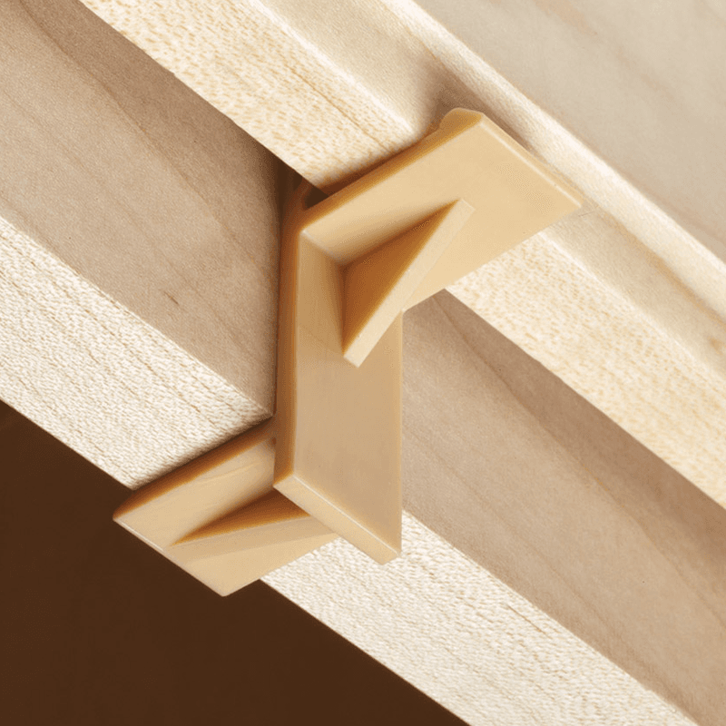 1/16" Overlap Door Support/Shipping Clip, Beige 2500/Box - Alt Image 1