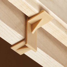 1/16" Overlap Door Support/Shipping Clip, Beige 2500/Box - Alt Image 1
