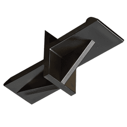 1/16" Overlap Door Support/Shipping Clip, Black 2500/Box - Main Image