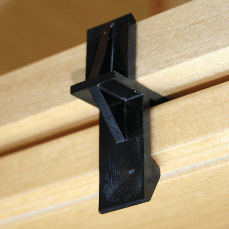 11/64" Overlap Door Support/Shipping Clip, Black 2500/Box - Alt Image 1