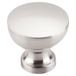 Brushed Satin Nickel Asbury Bergen Knob - Top Knobs 1-1/4 inch
