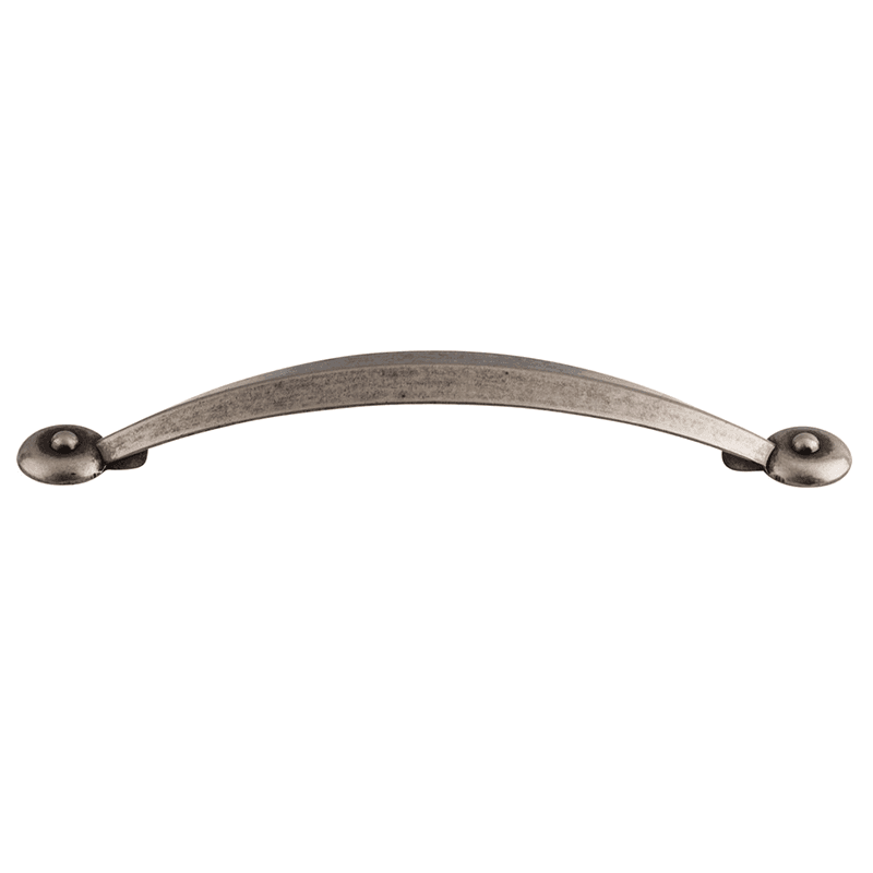 5-1/16" Dakota Angle Pull in Pewter Antique finish by Top Knobs - Traditional style