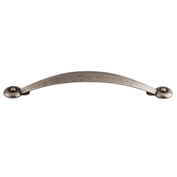 5-1/16" Dakota Angle Pull in Pewter Antique finish by Top Knobs - Traditional style